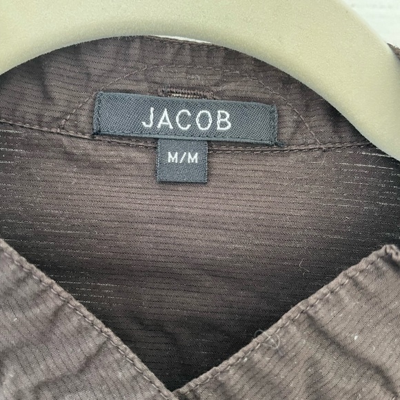 Jacob brown shirt with pleated yoke - Picture 3 of 5